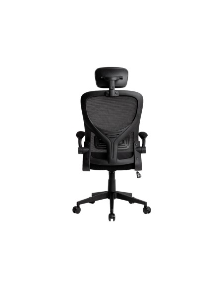 Silla q-connect ergonomica pal ermo malla base nylon alt max 1300 anc 610 prof 600 ruedas premium color negro