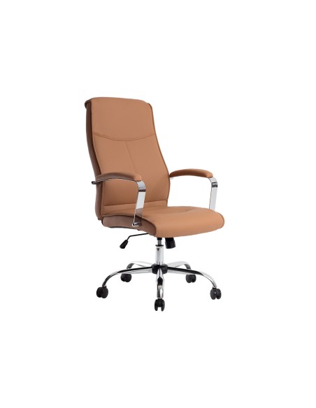 Silla q-connect direccion mode na simil piel base metalica alt max 1220 anc 510 prof 490 mm ruedas premium color crema