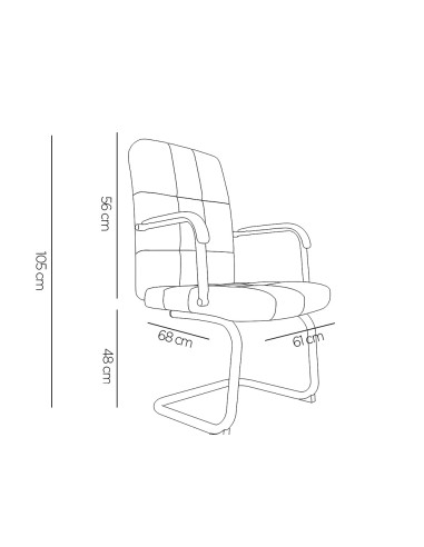 Silla q-connect escritorio pia ve simil piel...