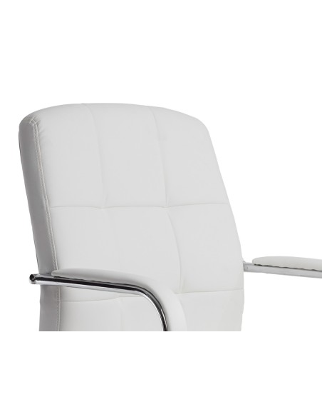 Silla q-connect escritorio pia ve simil piel base metalica alt max 1050 anc 610 prof 680 color blanco