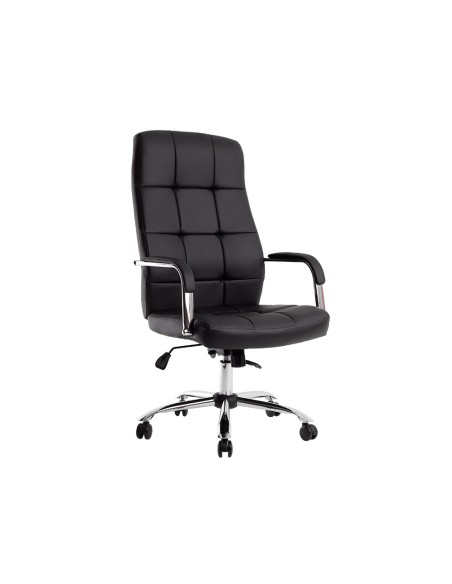 Silla q-connect direccion piav e simil piel base metalica alt max 1250 anc 610 prof 700 mm ruedas premium color negro