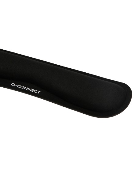 Reposamuñecas q-connect memory foam para teclado color negro 460x85x25 mm