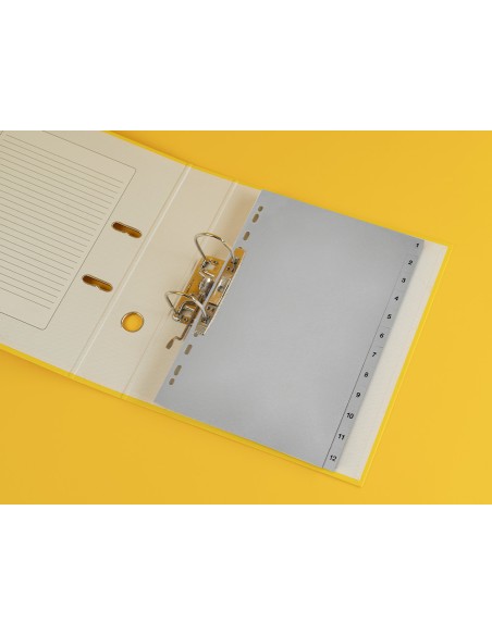 Separador numerico q-connect plastico 1-12 juego de 12 separadores din a4 multitaladro