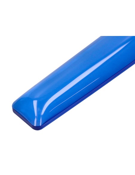 Reposamuñecas q-connect de gel para teclado color azul 525x58x17 mm