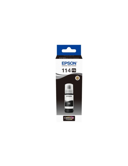 Tinta epson t114 eco tank et-8500 / 8550 negro photo botella 70 ml