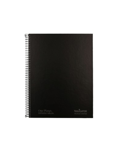Cuaderno espiral navigator a4 tapa dura 80h...