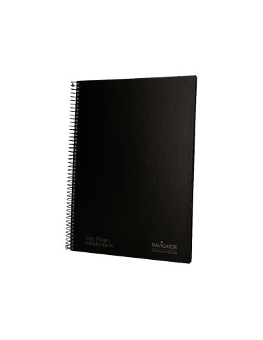 Cuaderno espiral navigator a4 tapa dura 80h...