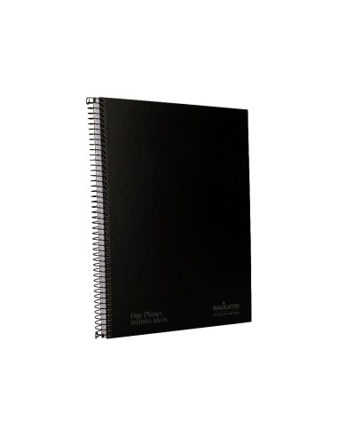 Cuaderno espiral navigator a4 tapa dura 80h...