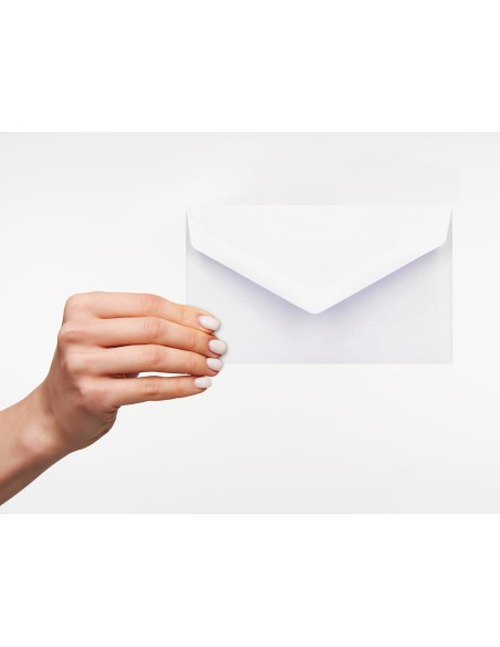 Sobre liderpapel blanco con fondo 95x162 mm engomado solapa de pico caja de 500 unidades