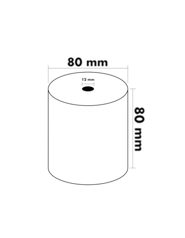 Rollo sumadora termico greening 80 mm ancho x...