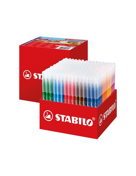 Rotulador stabilo power school pack de 240 unidades surtidas 20 colores