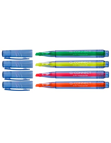 Rotulador q-connect fluorescente punta biselada...