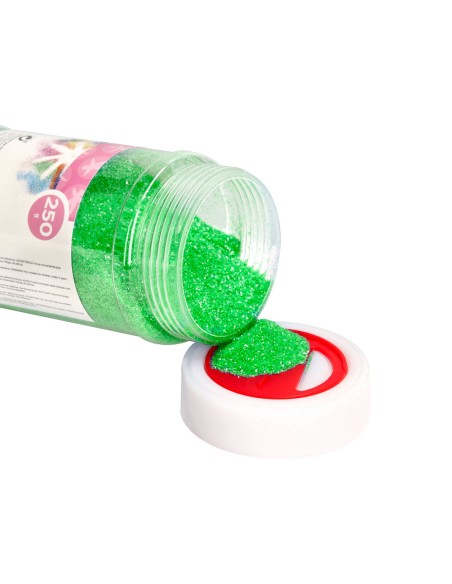 Purpurina liderpapel fantasia color metalico verde pastel bote de 250 gr