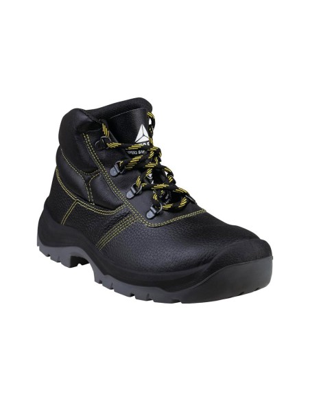 Botas deltaplus de seguridad piel crupon pigmentada suela pu bi-densidad color negro talla 38