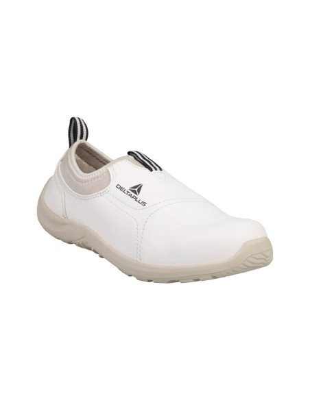 Zapatos de seguridad deltaplus microfibra pu suela pu mono-densidad color blanco talla 42