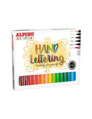 Rotulador alpino metallic lettering doble punta...