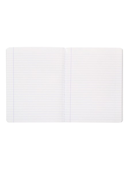 Libreta antartik a5+ plus cosida 48 hojas 90gr rayado horizontal con margen 6 colores surtidos