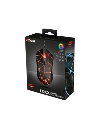 Raton trust gxt133 locx gaming optico luces led...