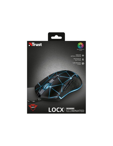 Raton trust gxt133 locx gaming optico luces led...