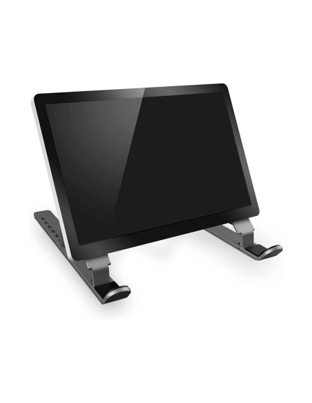 Elevador nox hummer para portatil 17\" con base de aluminio plegable con bolsa de transporte