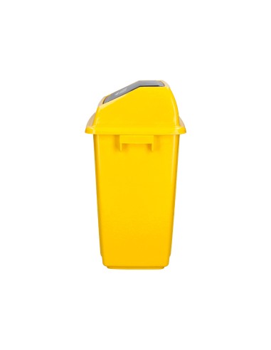 Papelera contenedor q-connect plastico con tapa...