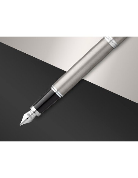 Juego parker im essential acero ct boligrafo + pluma