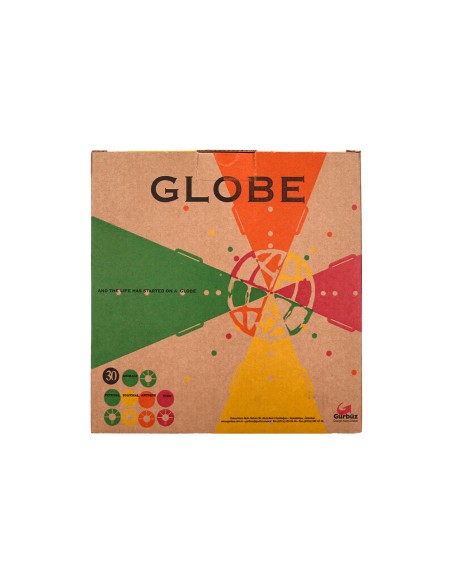 Globo terraqueo liderpapel con luz fisico y politico escribible diametro 30 cm