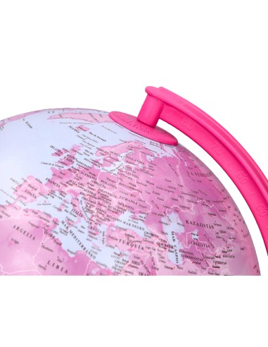 Globo terraqueo liderpapel con luz fisico y...