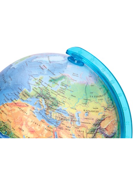 Globo terraqueo liderpapel mapa fisico diametro 15 cm