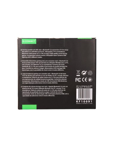 Altavoces q-connect bluetooth con iluminación...