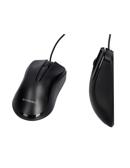 Set teclado y raton q-connect con cable color negro