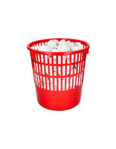 Papelera plastico q-connect 15 litros rejilla...