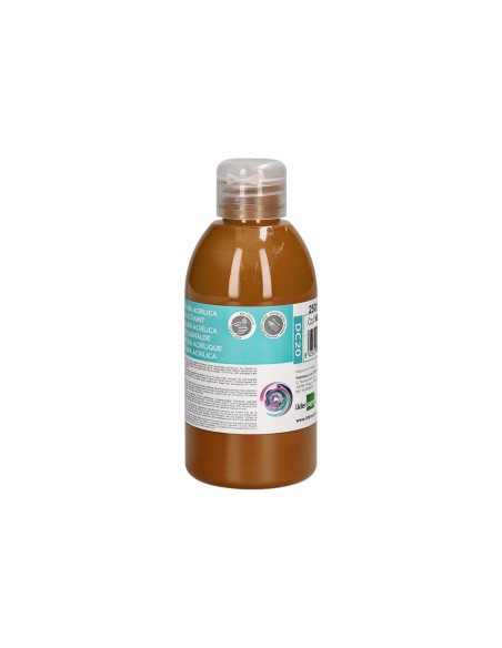 Pintura acrilica liderpapel bote de 250 ml marron