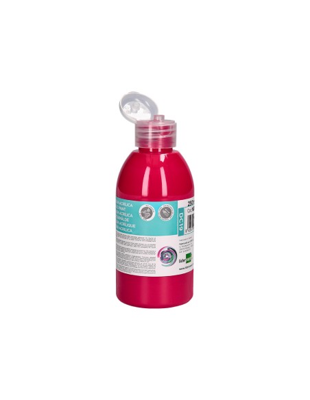 Pintura acrilica liderpapel bote de 250 ml magenta