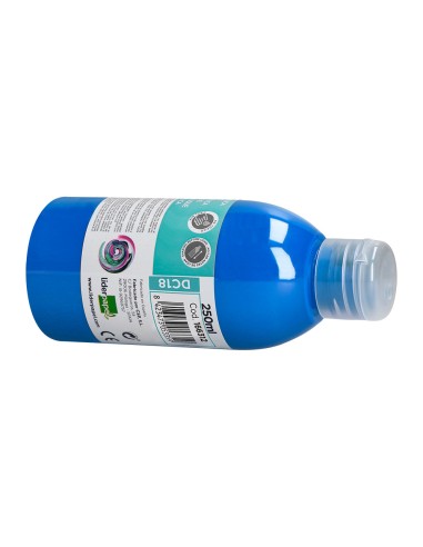 Pintura acrilica liderpapel bote de 250 ml cian