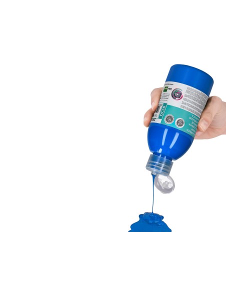 Pintura acrilica liderpapel bote de 250 ml cian