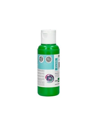 Pintura acrilica liderpapel bote de 80 ml verde