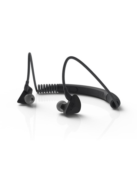 Auriculares groovy sport bluetooth neckband con microfono color gris oscuro