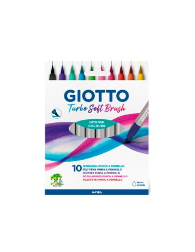 Rotulador giotto turbo soft brush punta de...