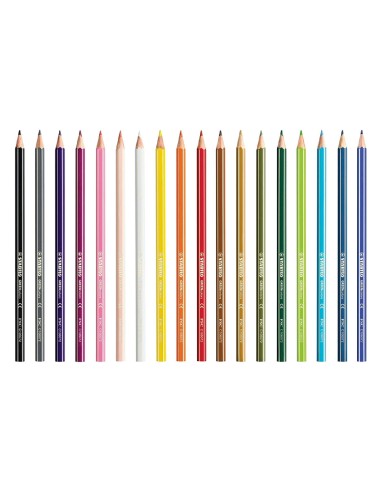 Lapices de colores stabilo green colors con...