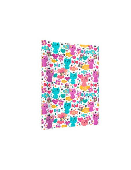 Papel de regalo basika infantil rollo ancho 1 m longitud 3 m diseños surtidos