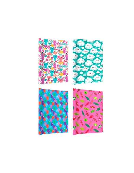 Papel de regalo basika infantil rollo ancho 1 m longitud 3 m diseños surtidos
