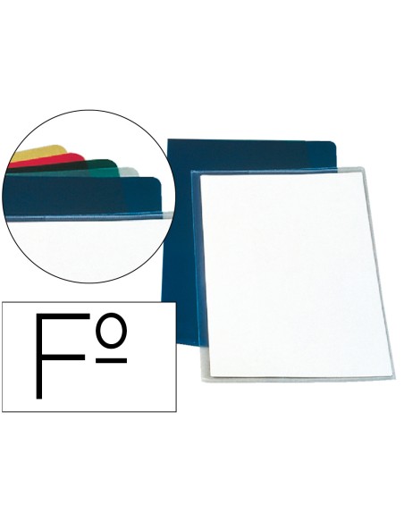 Carpeta dossier uñero plastico esselte folio pvc transparente 180 mc caja de 100 unidades