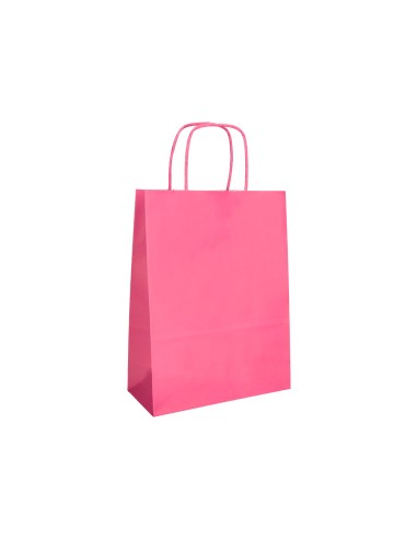 Bolsa papel q-connect celulosa rosa xs con asa...