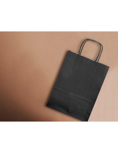 Bolsa papel q-connect celulosa negro xs con asa...