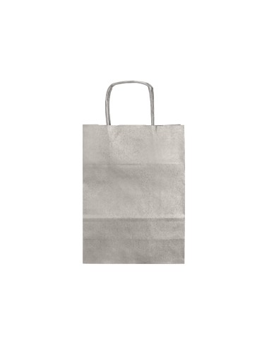 Bolsa papel q-connect kraft plata xs con asa...