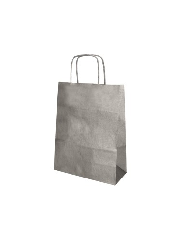 Bolsa papel q-connect kraft plata xs con asa...