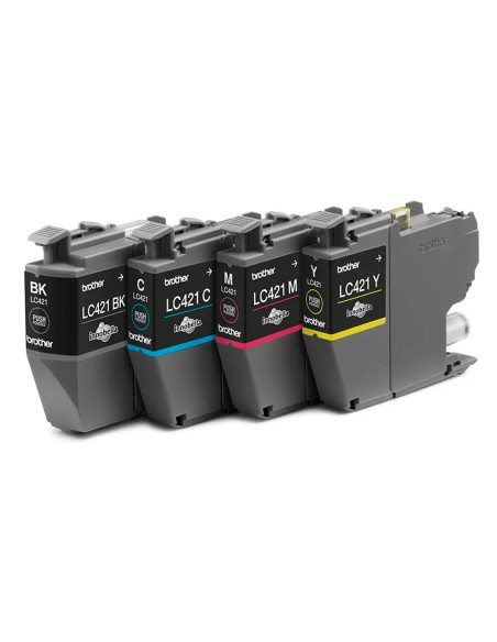 Ink-jet brother lc421val dcp-j1050dw / dcp-j1140dw / mfc-j10 pack 4 colores 200 paginas
