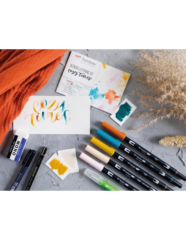 Set de caligrafia tombow blended lettering cozy...