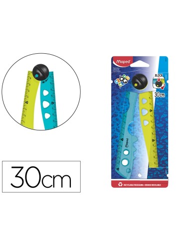 Regla maped plastico plegable croc croc blister...